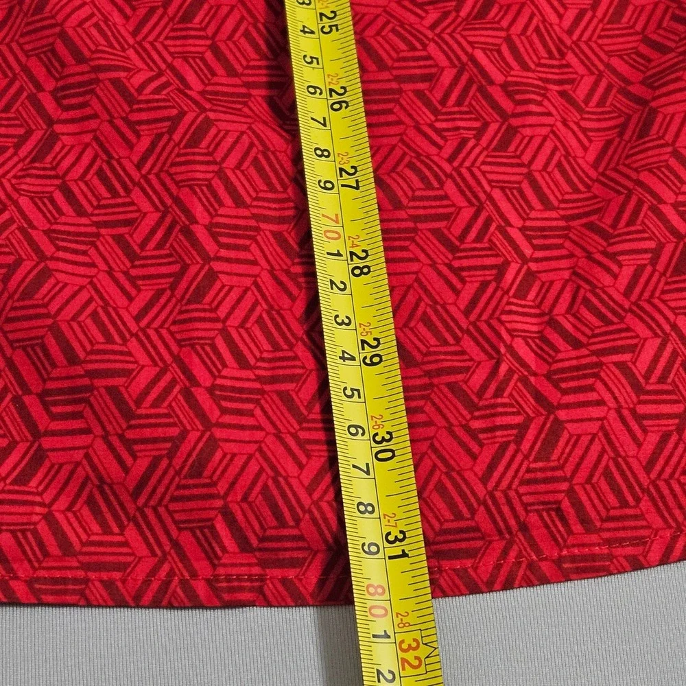 Cinch‎ Red Geometric Print Western Button Down Long Sleeve S Cowboy Rodeo Ranch